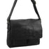 Pierre Cardin Rustic Leather Computer Messenger Bag Black 31 X 9 X 26CM