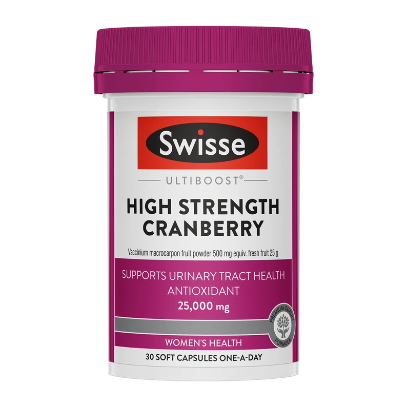 Swisse Ultiboost High Strength Cranberry 25000mg 30 Capsules