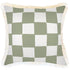 Escape to Paradise Cushion Cover Coastal Fringe Check Sage 45CM X 45CM