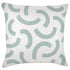 Escape to Paradise Cushion Cover With Piping Muse Seafoam 60CM x 60CM