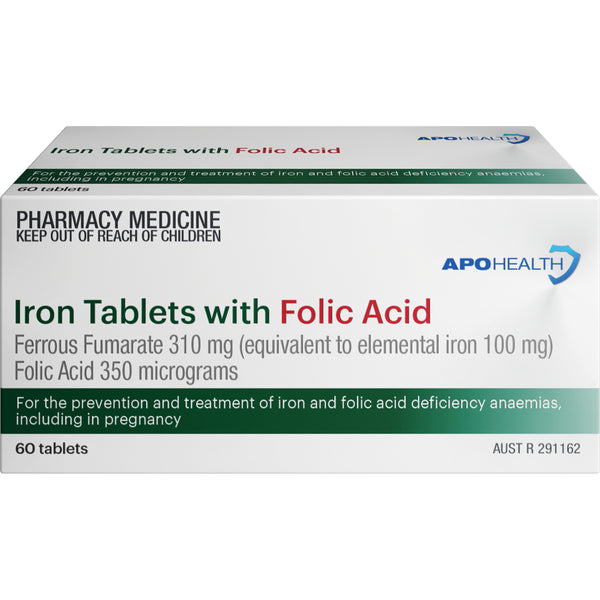 Apo Iron Folic Acid 310mg Tabs 60