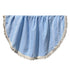 Escape to Paradise Round Bamboo Turkish Towel Blue Stripe