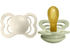 BIBS Supreme Silicone Symmetrical Pacifier 2 Pack Ivory Sage Size 1