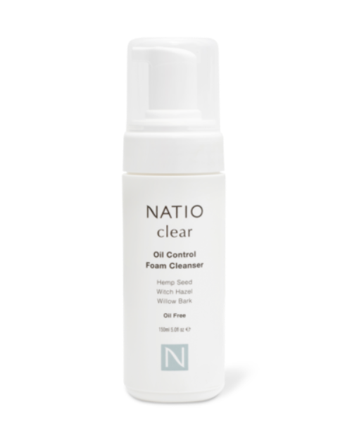 Natio Clear Oil Control Foam Cleanser 150ml