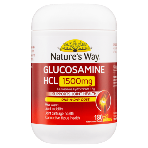 Natures Way Glucosamine 1500mg 180 plus 20 Tablets