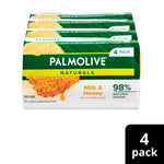 Palmolive Naturals Replenishing Soap With Milk & Honey 90g - 4 Pack