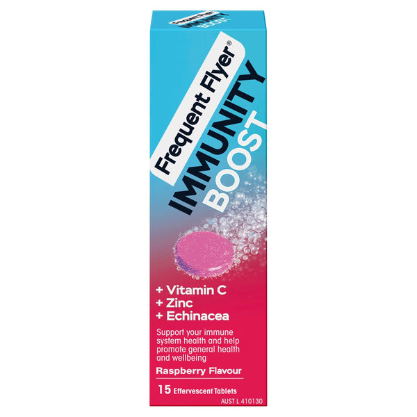 Frequent Flyer Immunity Boost Raspberry 15 Tablets