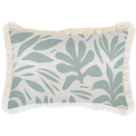 Escape to Paradise Cushion Cover Coastal Fringe Tahiti Seafoam 35CM X 50CM