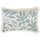 Escape to Paradise Cushion Cover Coastal Fringe Tahiti Seafoam 35CM X 50CM