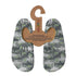 Slipfree Camo Junior Non Slip Shoes Grey Shark Print L