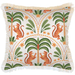 Escape to Paradise Cushion Cover Coastal Fringe Tiger Tree White 60CM X 60CM