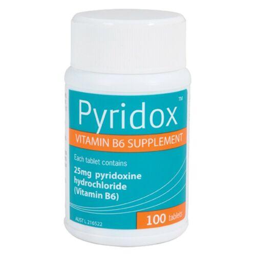 Pyridox Vitamin B6 Supplement 100 Tablets