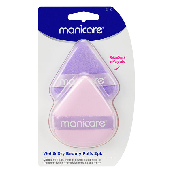 Manicare Wet and Dry Beauty Puffs 2 Pack