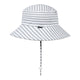 Bedhead Kids Bucket Hat Grey Stripe for Toddlers Ages 2 to 3 Years 52CM
