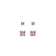 Rossan Duo Pack Square Cz Stud Fe4734
