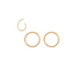 Rossan Ear Hinged Ring Gold 10mm