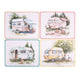 Splosh Caravan Placemats Set of 4 Cork Backed Waterproof