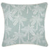 Escape to Paradise Cushion Cover With Piping Cabana Palms Seafoam 45CM X 45CM