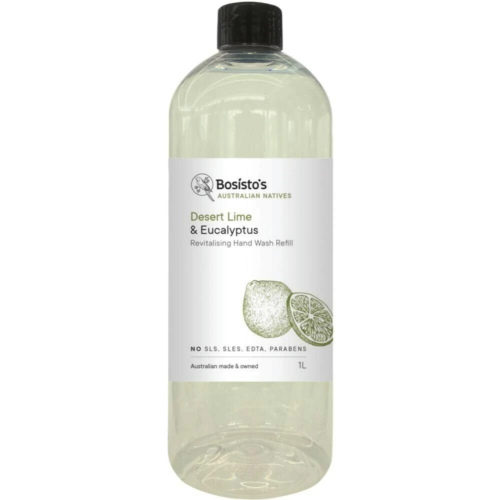 Bosistos Desert Lime And Eucalyptus Revitalising Hand Wash Refill 1 Litre