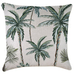 Escape to Paradise Cushion Cover With Piping Palm Tree Paradise Natural 60CM x 60CM