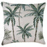 Escape to Paradise Cushion Cover With Piping Palm Tree Paradise Natural 60CM x 60CM