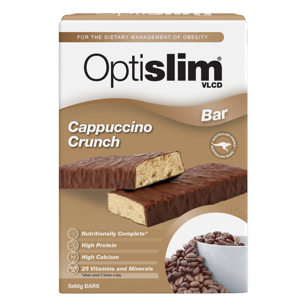 Optislim VLCD Cappuccino Crunch Bar  60G X 5