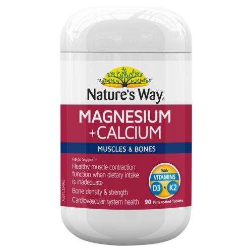 Nature's Way Magnesium + Calcium 90 Tablets