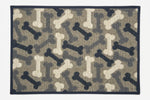 Loving Pets Happy Pet Bones Denim Fashion Feeding Mat for Dogs and Cats 45 x 30cm