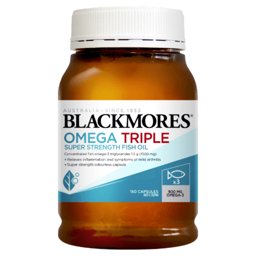 Blackmores Omega Triple Super Strength Fish Oil 150 Capsules