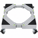 Movable Adjustable Heavy Duty Appliance Base Stand With Lockable Wheels Grey