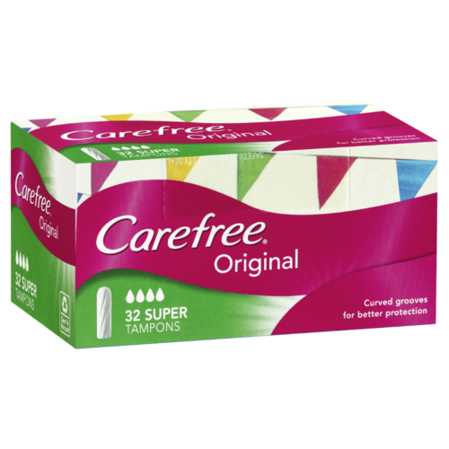 Carefree Tampons Super 32 Pack