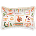Escape to Paradise Cushion Cover Coastal Fringe Fruit Salad White 35CM x 50CM