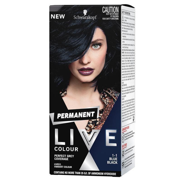 Schwarzkopf LIVE Colour Permanent 1.1 Blue Black