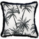 Escape to Paradise Cushion Cover Coastal Fringe Black Castaway 45CM x 45CM
