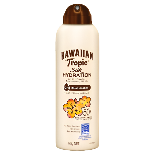 Hawaiian Tropic Silk Hydration Sunscreen Spray SPF50+ 175g