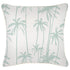 Escape to Paradise Cushion Cover With Piping Tall Palms Mint 45CM X 45CM