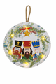 GiftoLicious Christmas LED Light Up Bauble Wall Plaque Hanging Decoration 30CM x 25CM