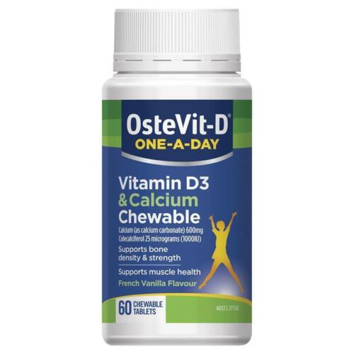 OsteVit-D One-A-Day Vitamin D3 & Calcium 60 Chewable Tablets