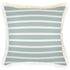 Escape to Paradise Cushion Cover Coastal Fringe Hampton Stripe Seafoam 45CM X 45CM