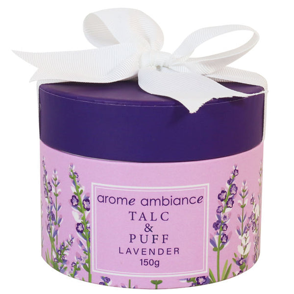 Arome Ambiance Floral Garden Talc With Puff 150G Lavender