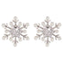 Wicked Sista Frosted Crystal Studs Silver 1 Pair