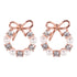 Wicked Sista Adorned Wreath Studs Rose Gold
