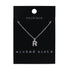 Wicked Sista Initial R Pendant in Silver
