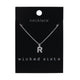 Wicked Sista Initial R Pendant in Silver