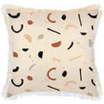 Escape to Paradise Cushion Cover Coastal Fringe Elements 60CM X 60CM
