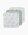 Noosa Bed Body Baby Goosey Goosey Organic Cotton Baby Wash Cloths 3 Pack