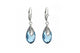 FH Jewellery Sunrise Teardrop Earrings with Blue Multi Swarovski Crystals