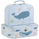 A Little Lovely Company Ocean Suitcase - Set of 2