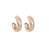 Wicked Sista Medium Thick Hoops Rose Gold