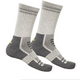 Wicktx Moisture Wicking Mid Length Crew Socks 2 X Pack Crew Coal Marle/Light Grey
